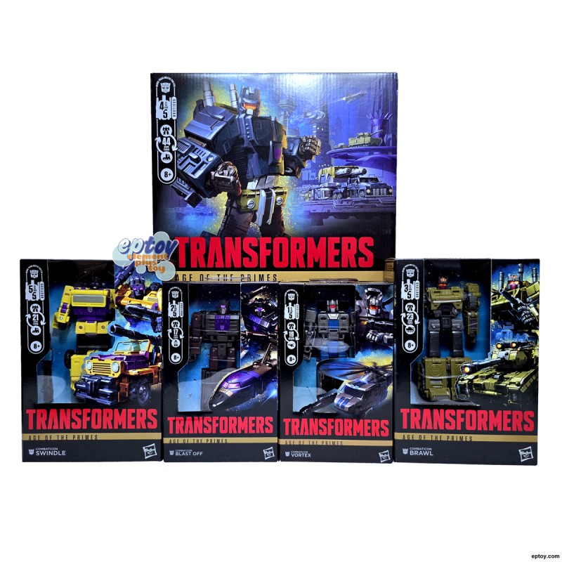 Transformers Generations Age of the Primes Bruticus Combaticon Onslaught Swindle Blast Off Vortex Brawl Set