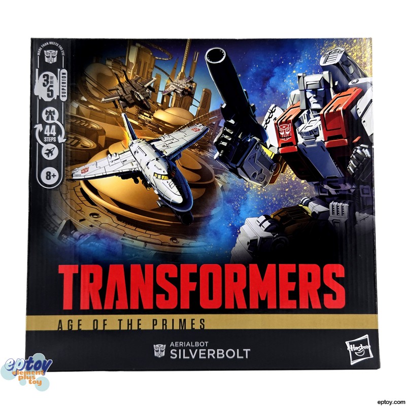 Transformers Generations Age of the Primes Superion Aerialbot Silverbolt Skydive Fireflight Air Raid Slingshot Set