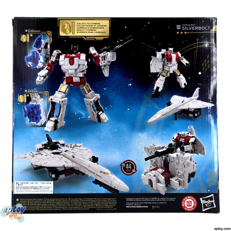 Transformers Generations Age of the Primes Superion Aerialbot Silverbolt Skydive Fireflight Air Raid Slingshot Set