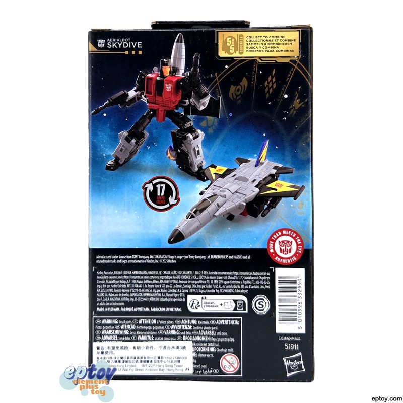 Transformers Generations Age of the Primes Superion Aerialbot Silverbolt Skydive Fireflight Air Raid Slingshot Set