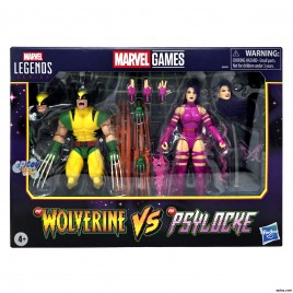 Marvel Legends Series 6-inch Gamerverse P2 Colour Wolverine vs Psylocke