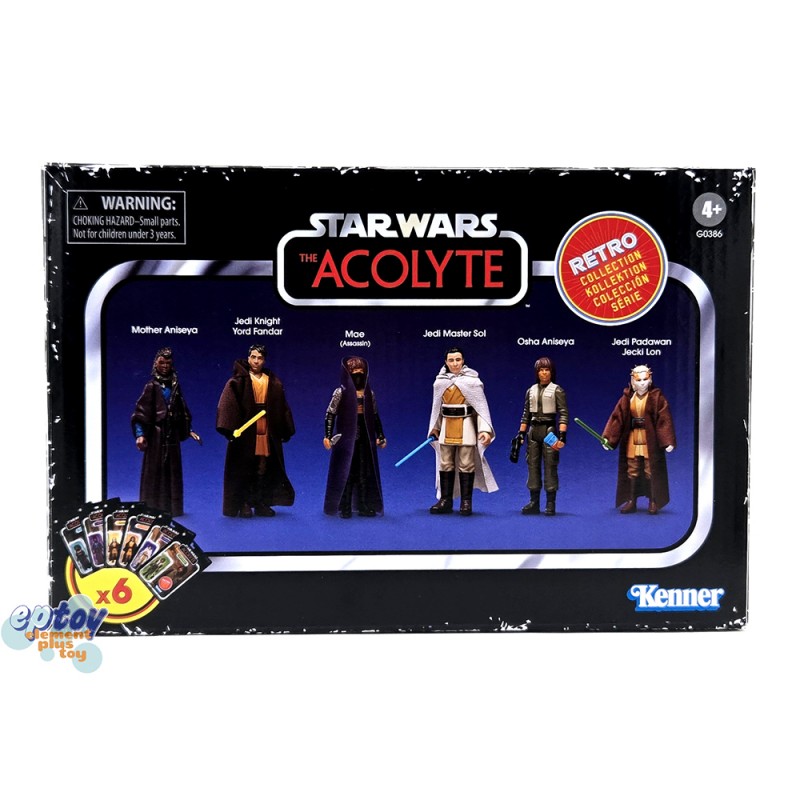 Star Wars Retro Collection The Acolyte Figure Multipack Mother Aniseya Jedi Knight Yord Fandar Mae Jedi Master Sol Osha Aniseya Jedi Padawan Jecki Lon